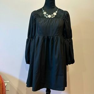 Black, baby doll dress